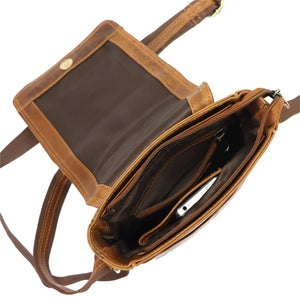 Nordee MSD-03 GM09 ruda natūralios odos rankinė brązowy