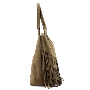 Luka 25-012 taupe natūralios odos rankinė taupe