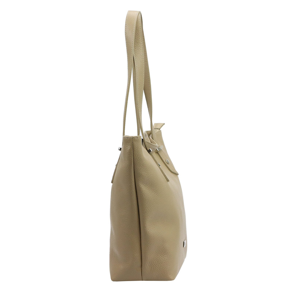 MiaMore 01-058 DOLLARO rusvai pilka odinė rankinė taupe