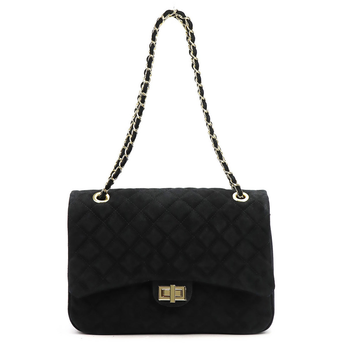 Camilla PREMIUM 10.017 MAXI juoda odinė rankinė czarny