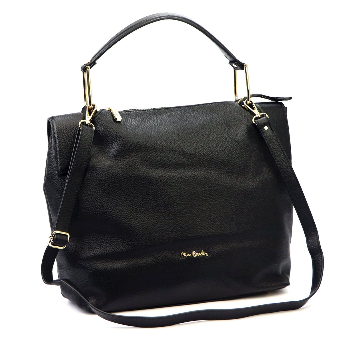 Pierre Cardin 55092 FRZ DOLLARO juoda odinė rankinė czarny