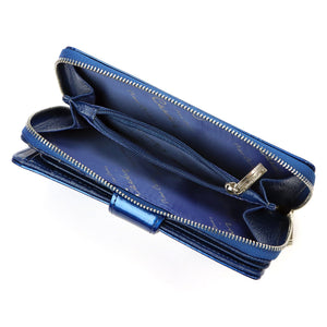 Pierre Cardin 02 LEAF 116 mėlyna piniginė niebieski
