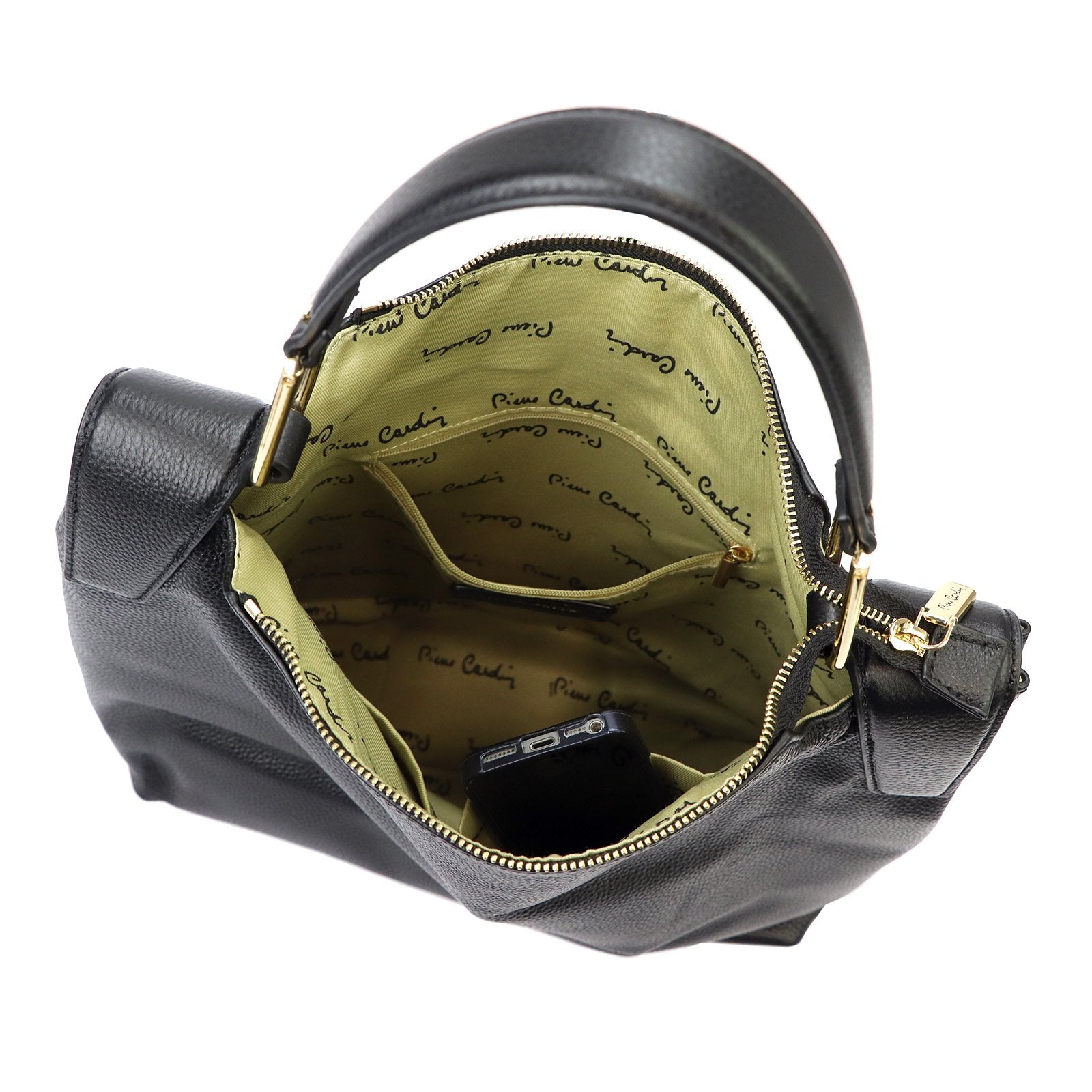Pierre Cardin 55092 FRZ DOLLARO juoda odinė rankinė czarny