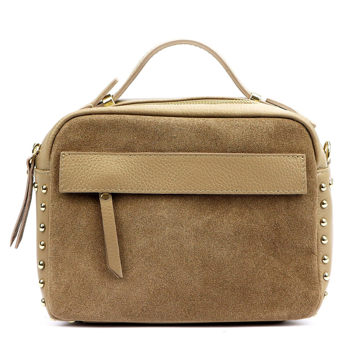 Luka 25-062 DOLLARO taupe natūralios odos rankinė taupe