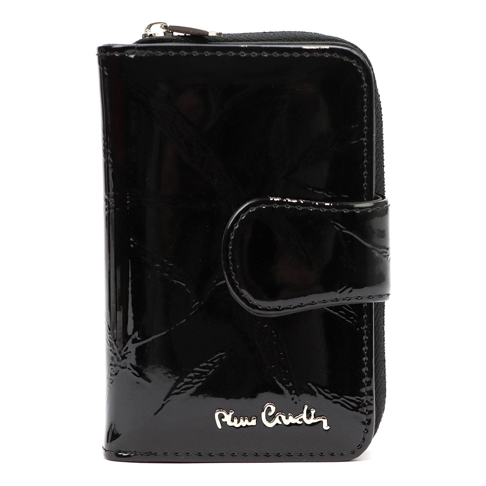 Pierre Cardin 02 LEAF 115 juoda odinė piniginė czarny