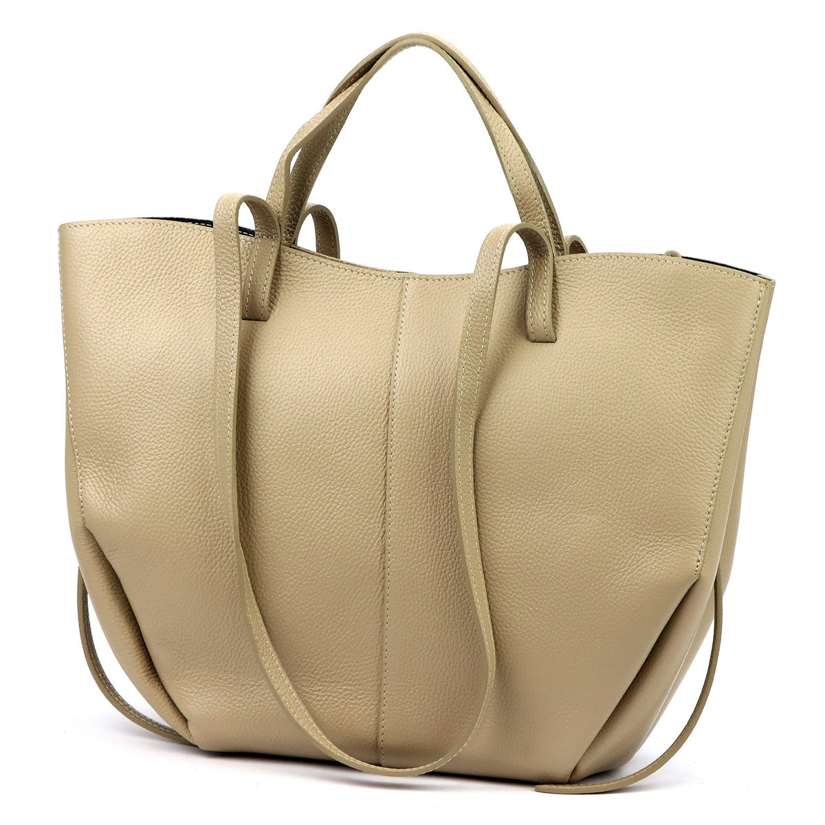 Luka 24-082 D DOLLARO taupe natūralios odos rankinė taupe