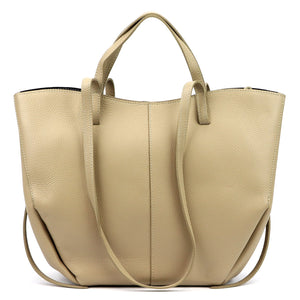 Luka 24-082 D DOLLARO taupe natūralios odos rankinė taupe