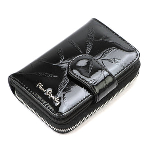 Pierre Cardin 02 LEAF 115 juoda odinė piniginė czarny