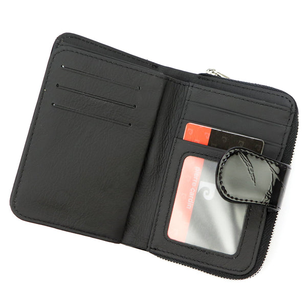 Pierre Cardin 02 LEAF 115 juoda odinė piniginė czarny