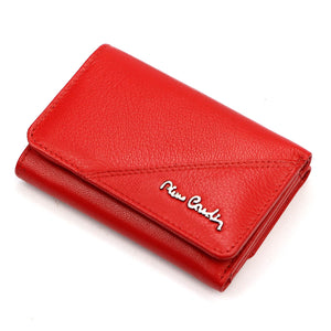 Pierre Cardin TILAK161 1835 raudona odinė piniginė czerwony