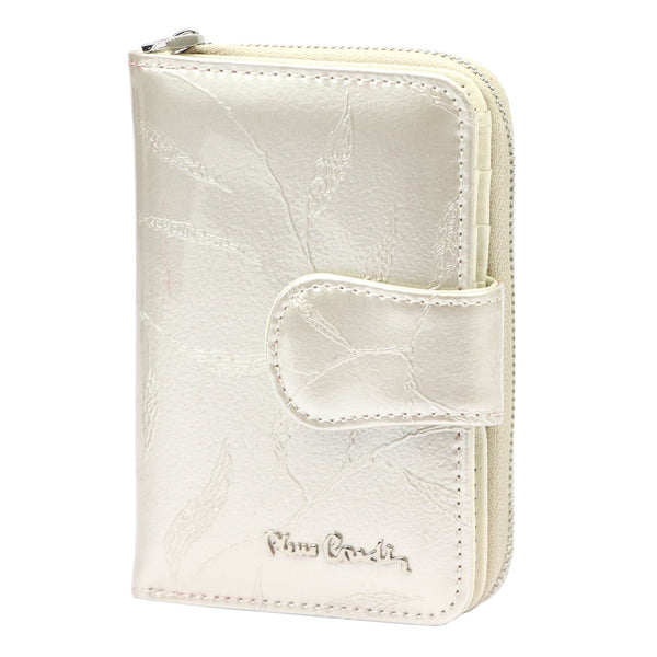 Pierre Cardin 02 LEAF 115 kreminė odinė piniginė cream