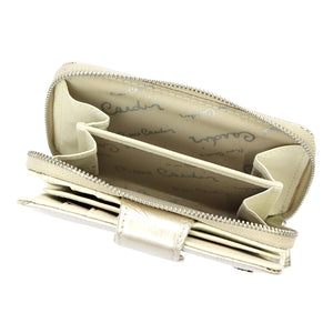 Pierre Cardin 02 LEAF 115 kreminė odinė piniginė cream