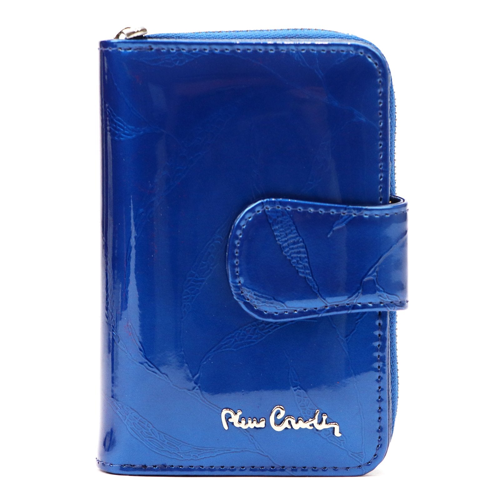 Pierre Cardin 02 LEAF 115 mėlyna odinė piniginė niebieski