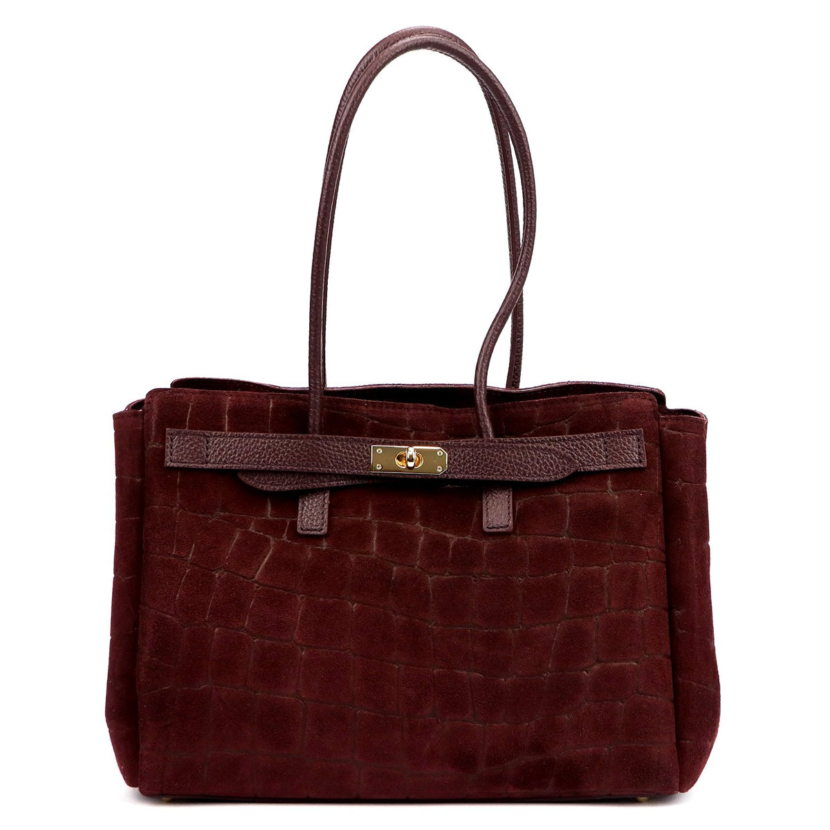 Camilla PREMIUM 10.004 CROCO bordinė odinė rankinė bordo
