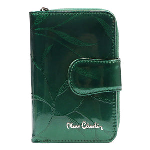 Pierre Cardin 02 LEAF 115 žalia odinė piniginė zielony