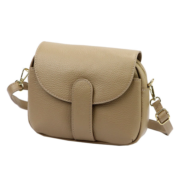 Luka 24-099 DOLLARO taupe natūralios odos rankinė taupe
