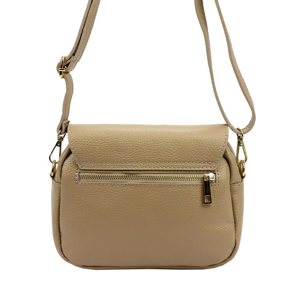 Luka 24-099 DOLLARO taupe natūralios odos rankinė taupe