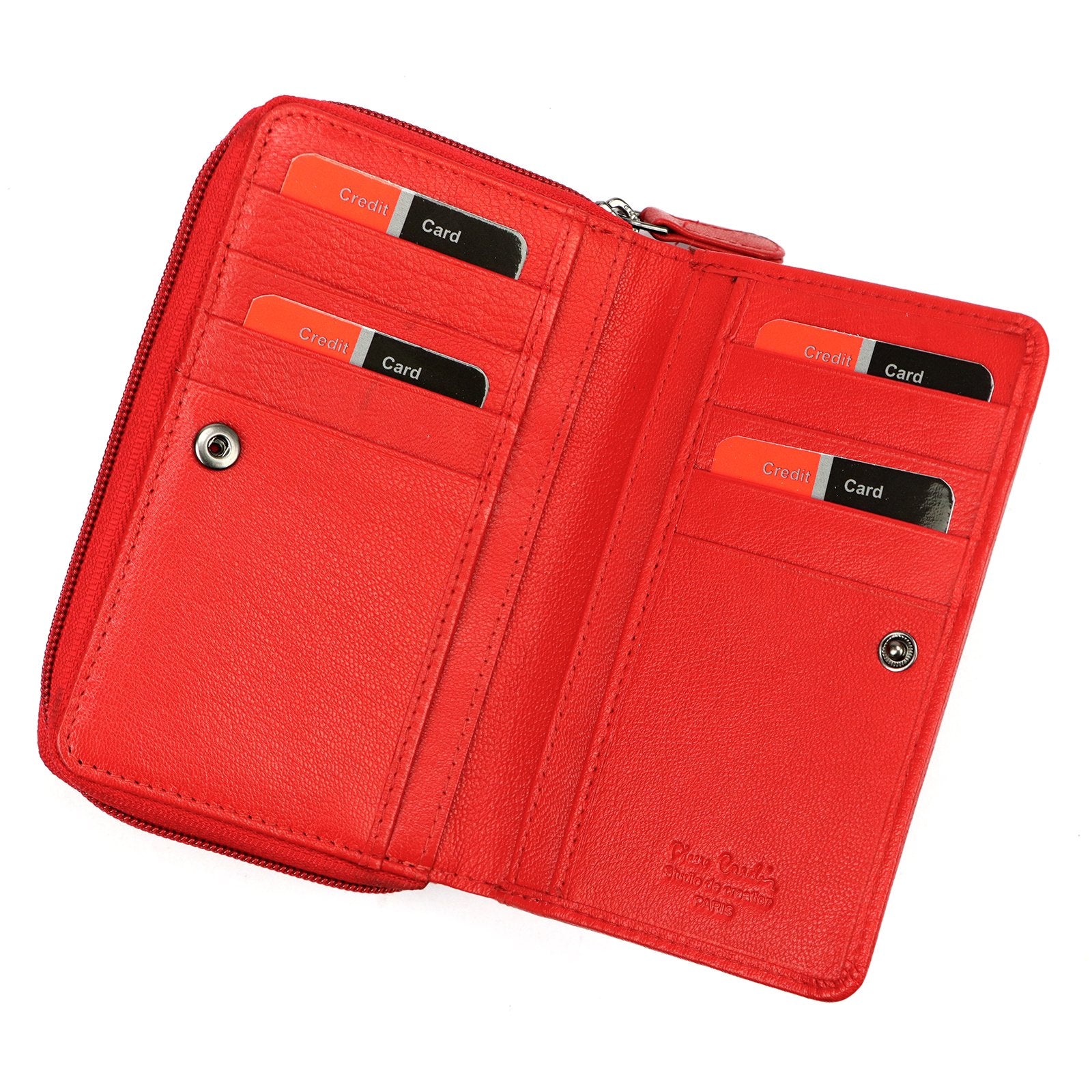 Pierre Cardin TILAK161 22036 raudona piniginė czerwony
