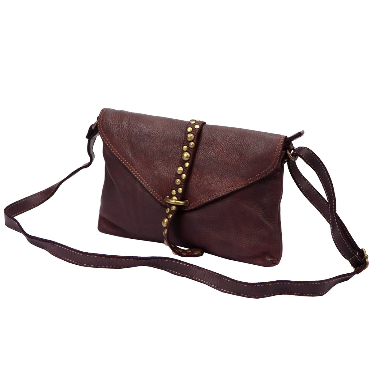 VS 013 bordo spalvos natūralios odos rankinė bordo