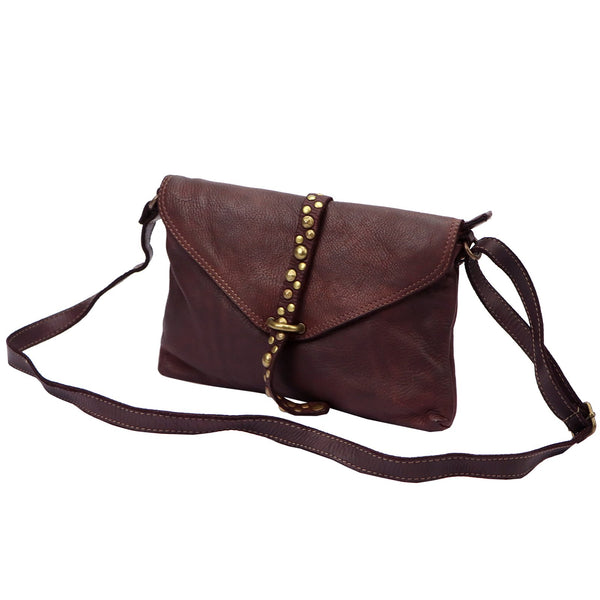 VS 013 bordo spalvos natūralios odos rankinė bordo