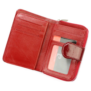 Pierre Cardin 05 LINE 115 raudona odinė piniginė czerwony
