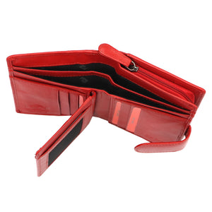 Pierre Cardin TILAK161 2571 raudona odinė piniginė czerwony