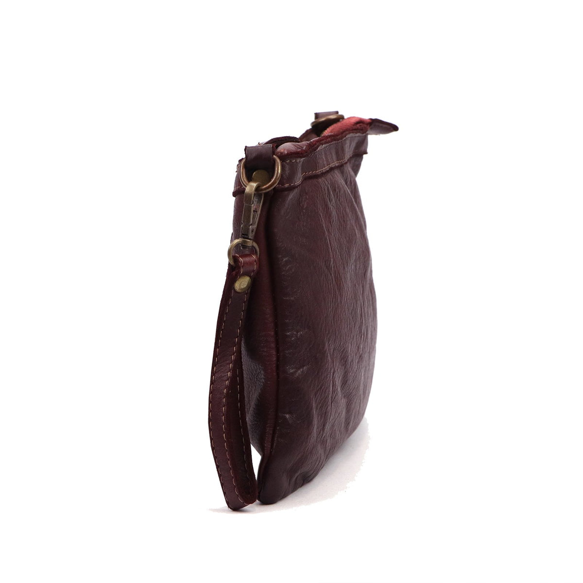 Bordo natūralios odos rankinė VS 065-326 bordo