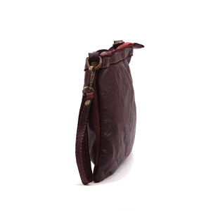 Bordo natūralios odos rankinė VS 065-326 bordo