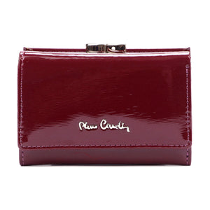 Pierre Cardin 05 LINE 117 violetinė odinė piniginė fioletowy