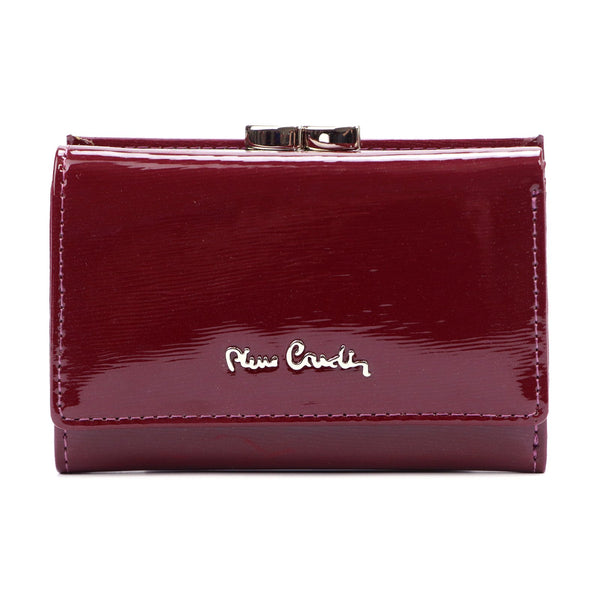 Pierre Cardin 05 LINE 117 violetinė odinė piniginė fioletowy