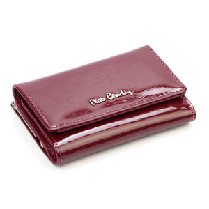 Pierre Cardin 05 LINE 117 violetinė odinė piniginė fioletowy