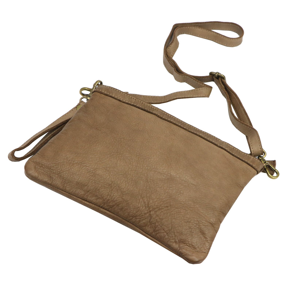 Odinė rankinė VS 065-326, taupe taupe
