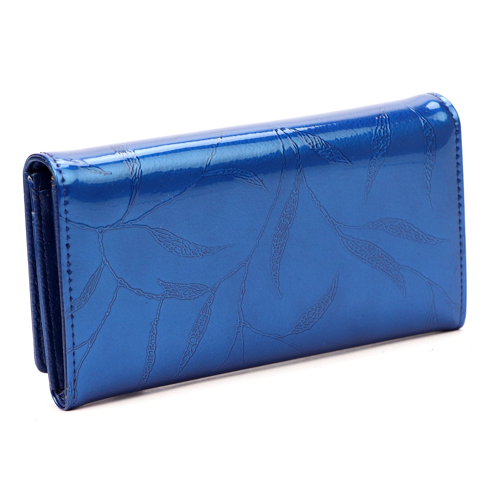 Pierre Cardin 02 LEAF 114 mėlyna odinė piniginė niebieski