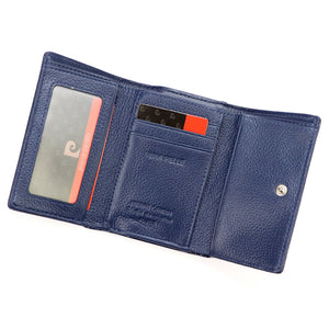 Pierre Cardin 05 LINE 117 mėlyna odinė piniginė niebieski