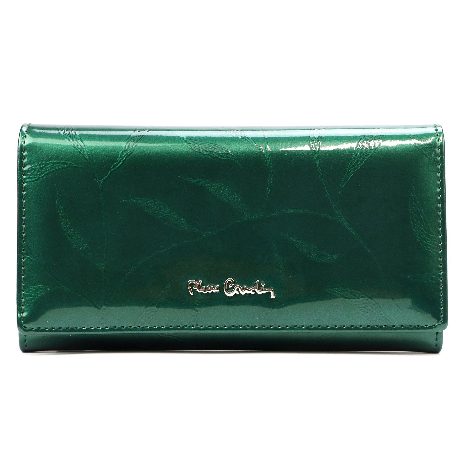 Pierre Cardin 02 LEAF 114 žalia piniginė zielony