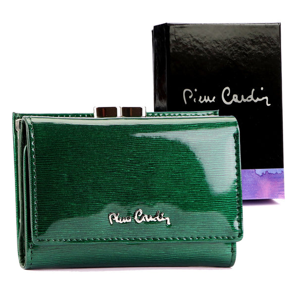Pierre Cardin 05 LINE 117 žalia piniginė zielony