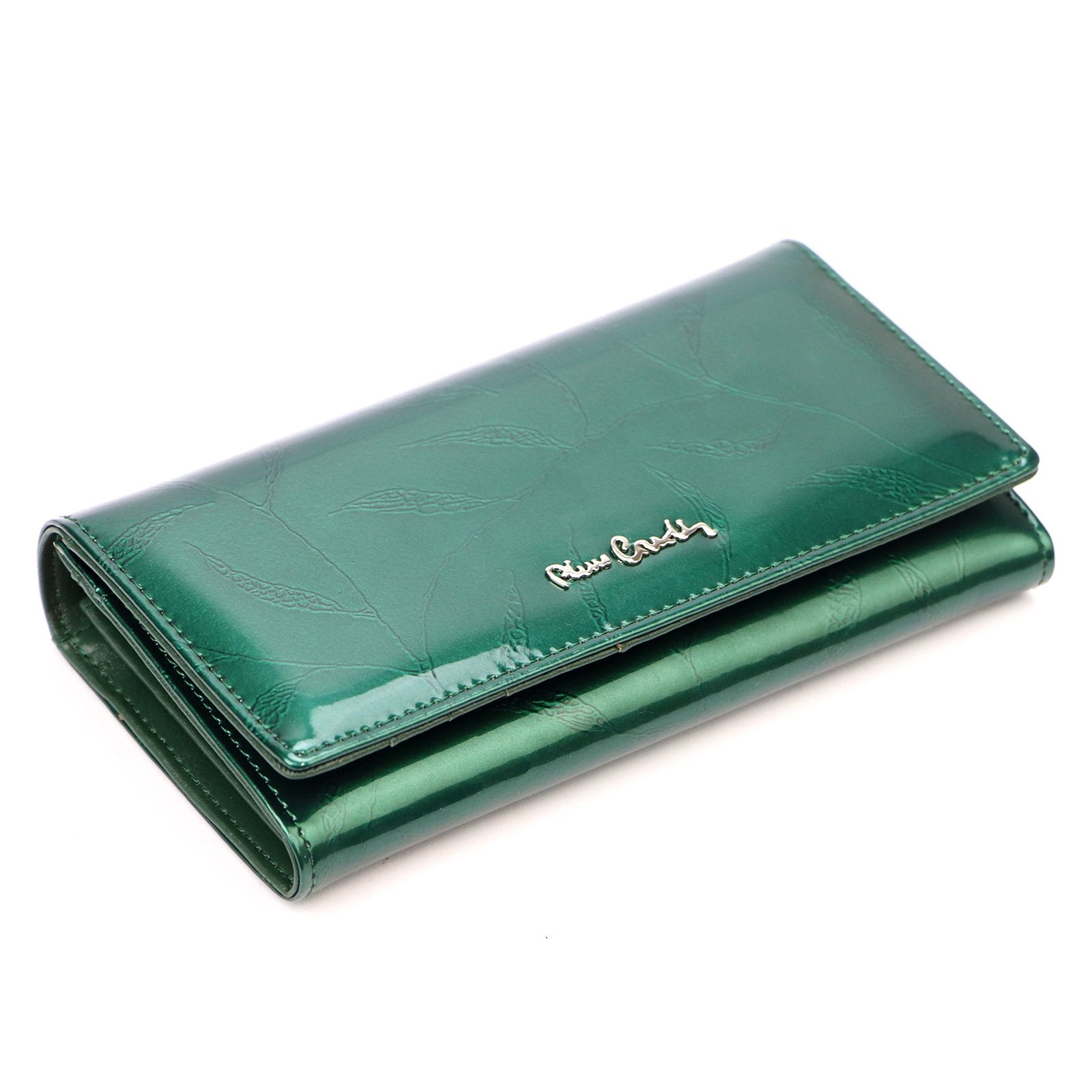 Pierre Cardin 02 LEAF 114 žalia piniginė zielony