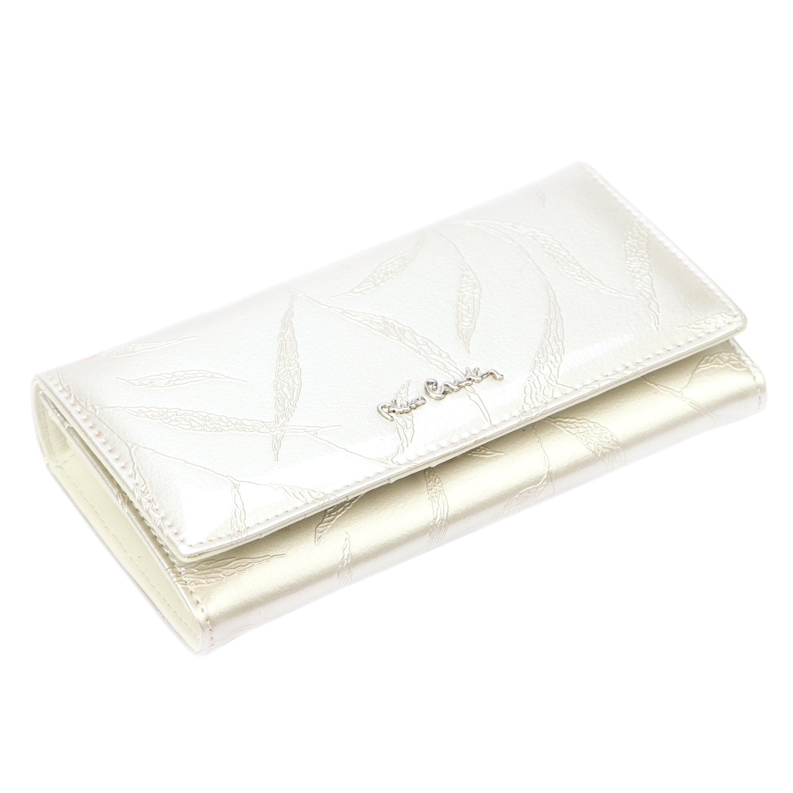 Pierre Cardin 02 LEAF 114 kreminė piniginė cream