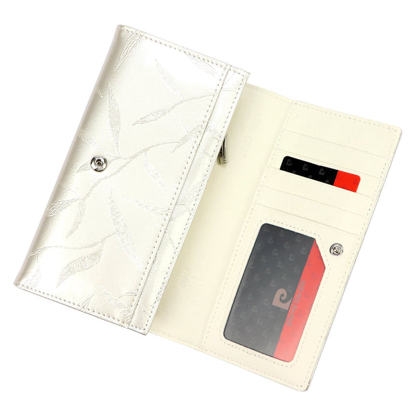 Pierre Cardin 02 LEAF 114 kreminė piniginė cream