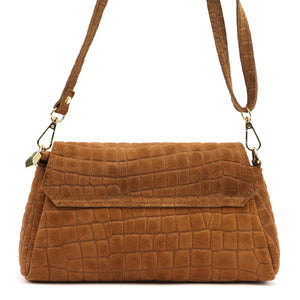 Luka 26-178 CROCO camel-2 natūralios odos rankinė camel-2