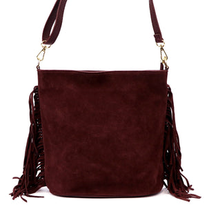 Luka 26-030 bordo odinė rankinė bordo