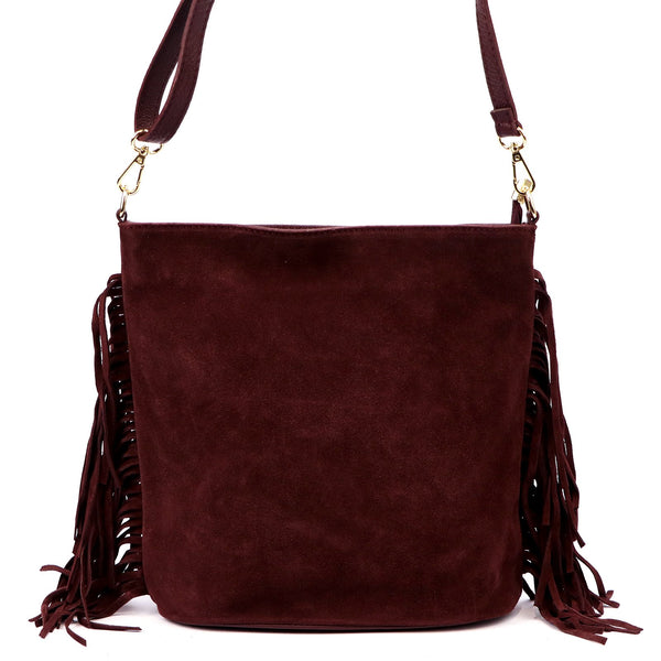 Luka 26-030 bordo odinė rankinė bordo