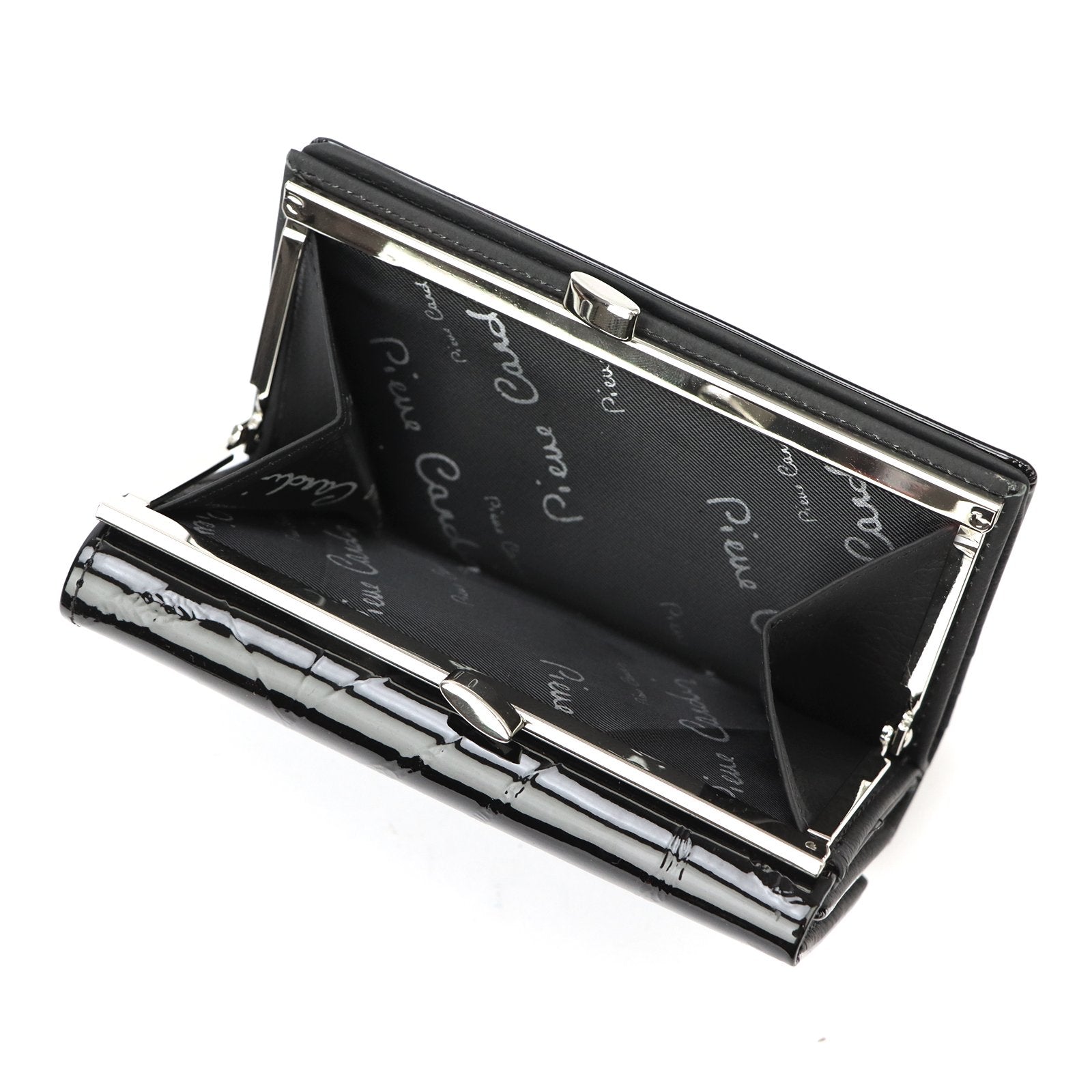 Pierre Cardin 02 LEAF 108 juoda piniginė czarny