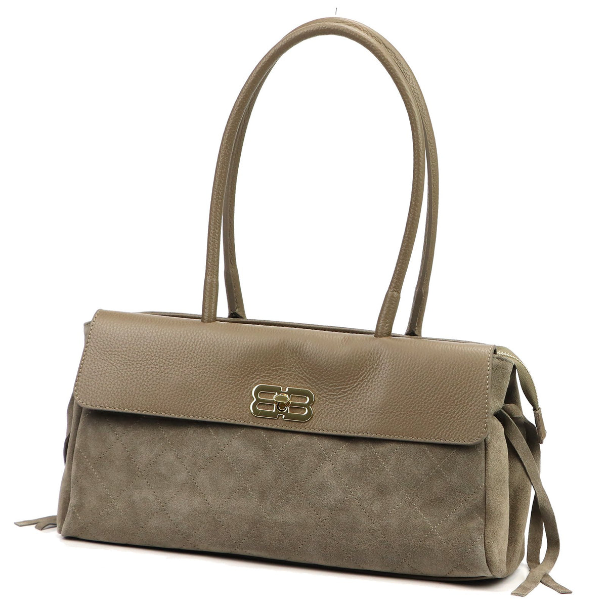 Luka 26-163 taupe natūralios odos rankinė taupe
