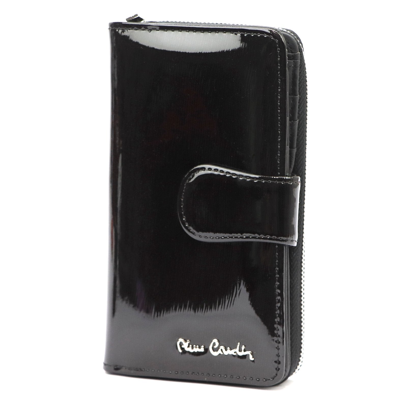 Pierre Cardin 05 LINE 116 juoda natūralios odos piniginė czarny