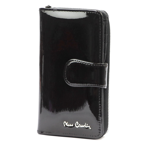 Pierre Cardin 05 LINE 116 juoda natūralios odos piniginė czarny