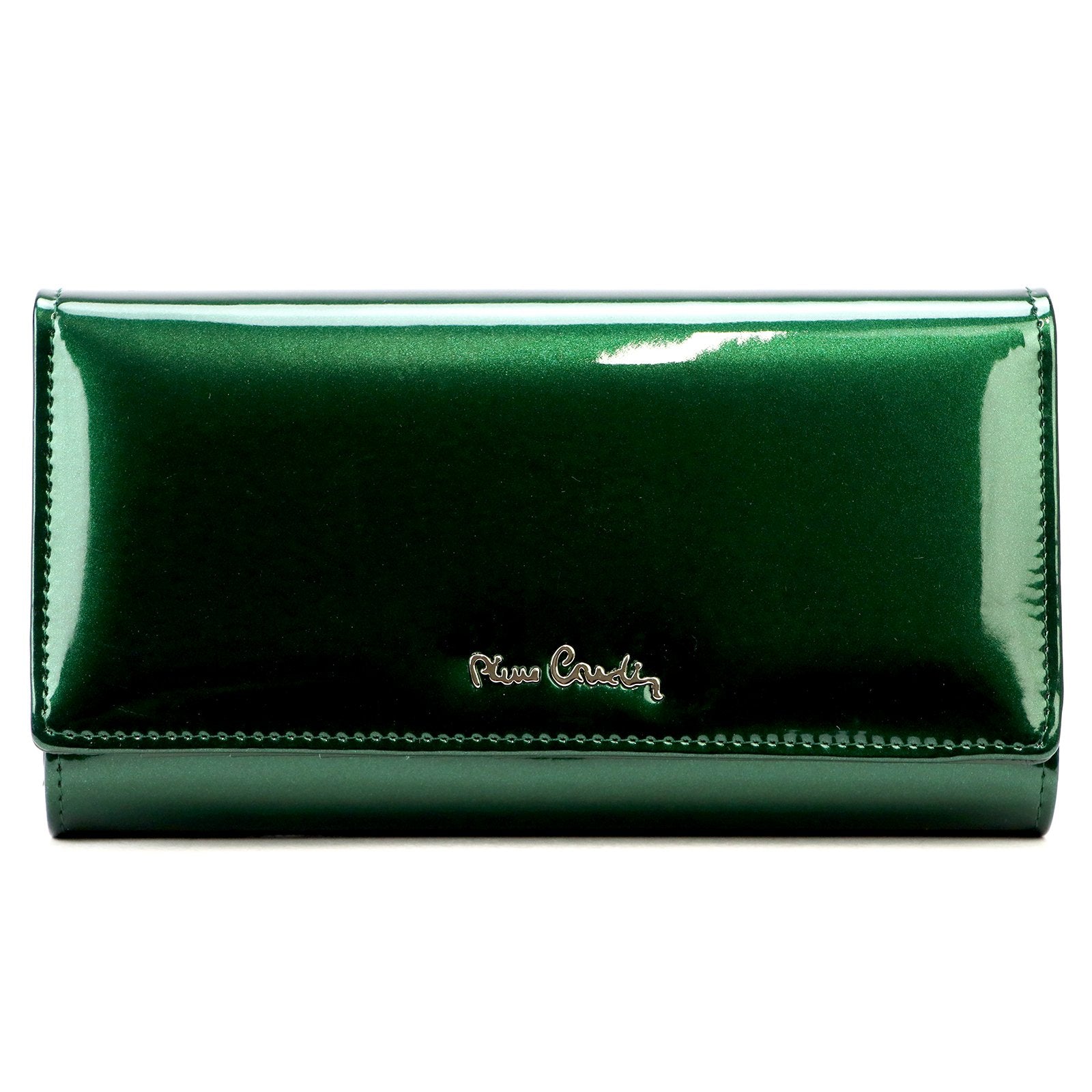 Pierre Cardin 07 SHINY 102 žalia piniginė zielony