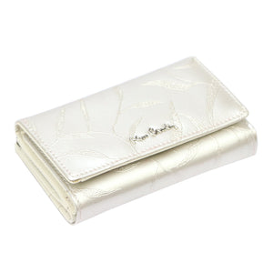 Pierre Cardin 02 LEAF 108 kreminė odinė piniginė cream