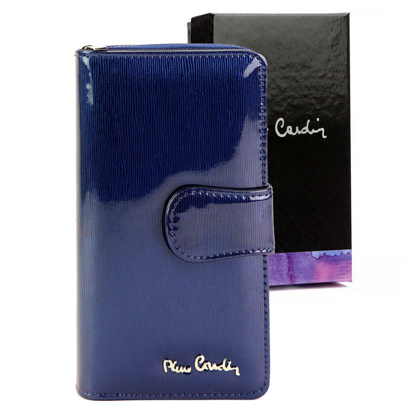 Pierre Cardin 05 LINE 116 mėlyna odinė piniginė niebieski