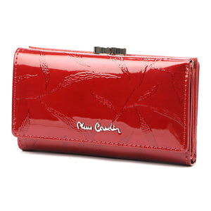 Pierre Cardin 02 LEAF 108 raudona piniginė czerwony